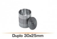 POTE DAPPEN INÓX DUPLO 30X25MM COM TAMPA