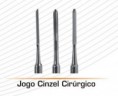 JOGO DE CINZEL CIRURGICO COM CABO DE ALAVANCA